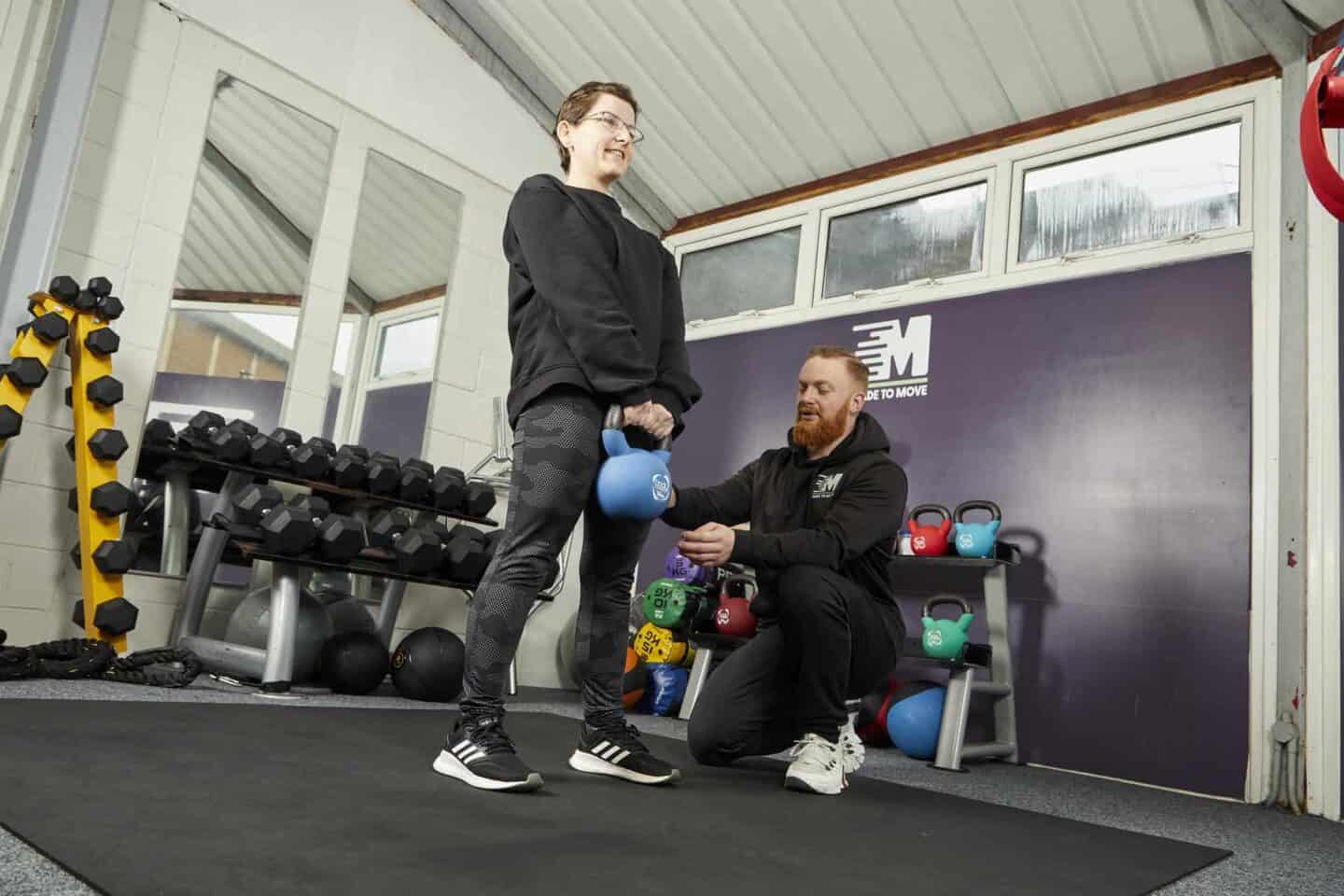 Strength and conditioning coaching client